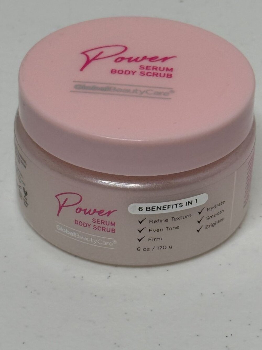Global Beauty Care Power Serum Body Scrub 6 oz New